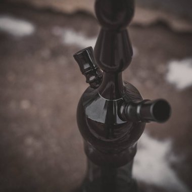 Nargile 'nin bir parçası, modern tasarım, arka planda.