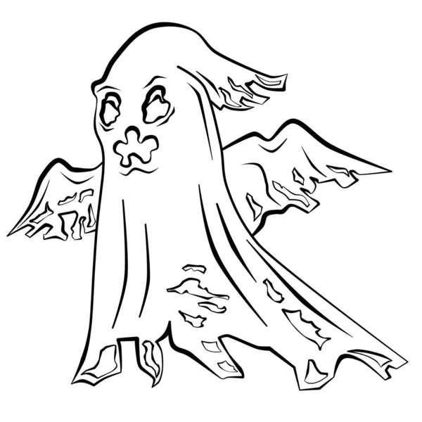 Flyga söt Ghost Halloween — Stockfoto