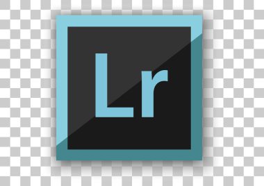 Adobe lightroom yazılımı simgesini düz tasarım