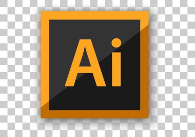 Adobe Illustrator simgesi düz tasarım