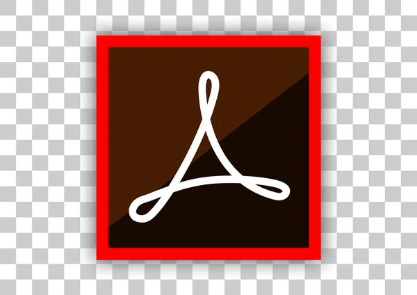 Adobe アクロバット リーダー新しいデザイン アイコン — ストックベクタ