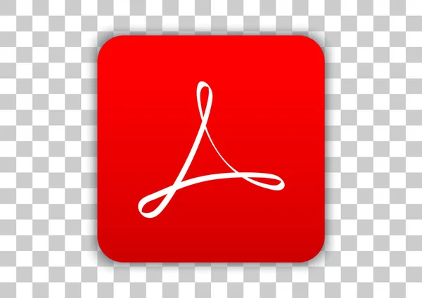 Adobe アクロバット リーダー モバイル アプリのアイコン — ストックベクタ