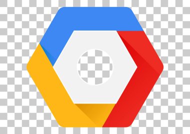 Google bulut konsol simgesi tasarım şeffaf etkisi