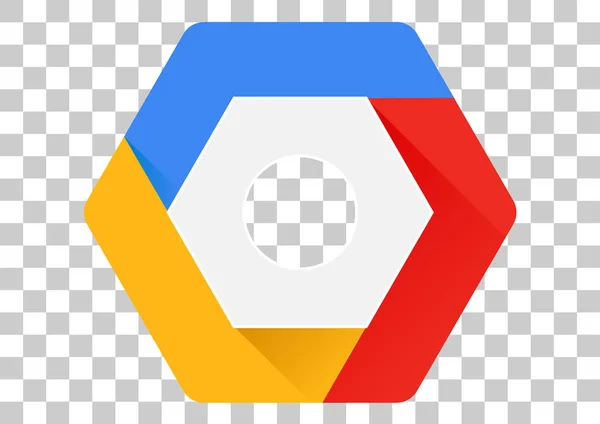 Google Cloud Console Icona Design Effetto Trasparente — Vettoriale Stock