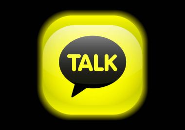 kakaotalk messenger mobil uygulama simgesi tasarım