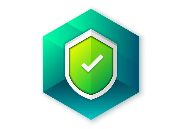 Kaspersky Antivirus Mobile App Icon Design — Stockvektor