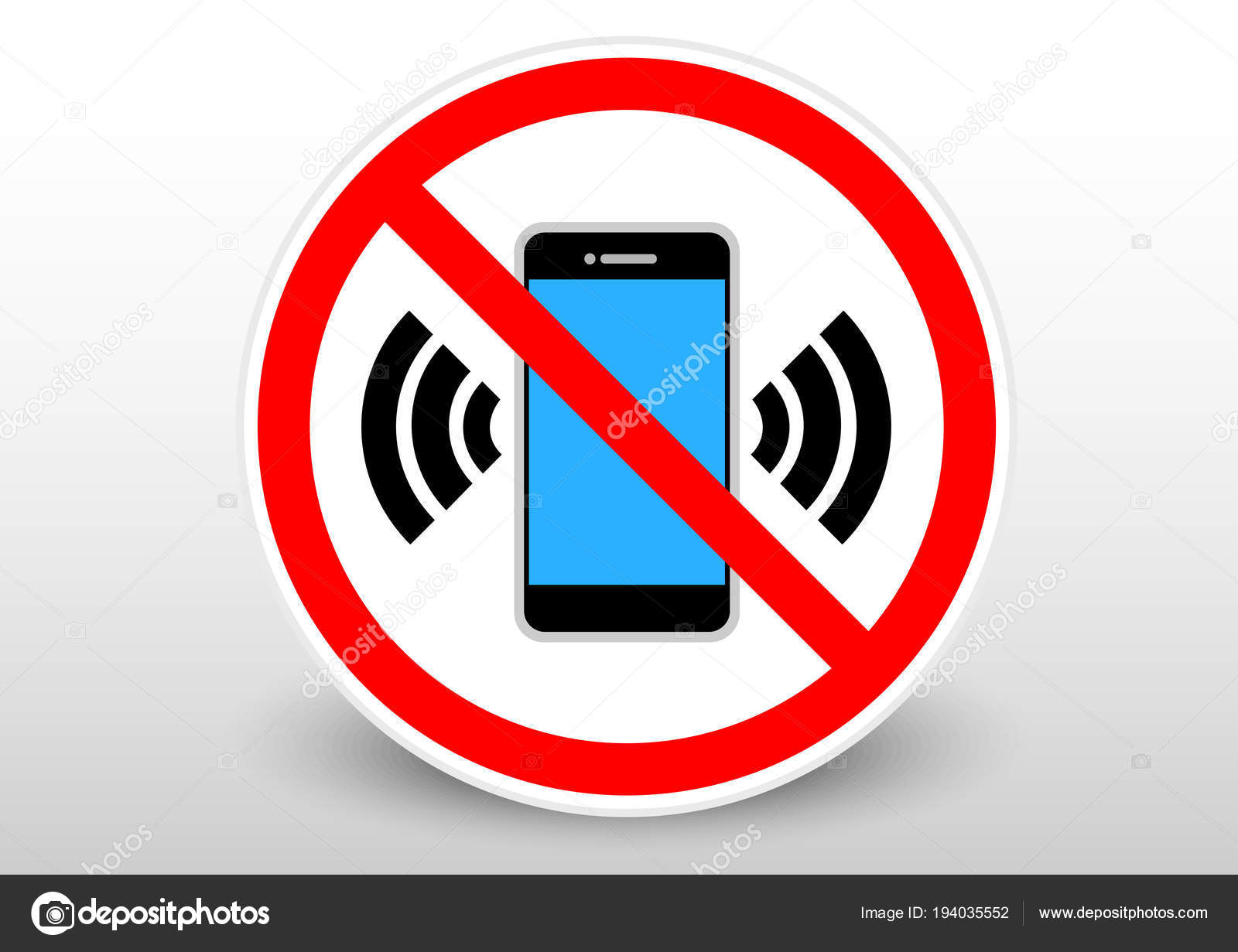 Le téléphone portable n'est pas autorisé à utiliser le vecteur de signe.  Éteignez les téléphones portables. Idéal pour les arrière-plans, le fond, l' autocollant, le signe, le symbole, l'étiquette, l'affiche, la bannière,  l'avis