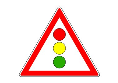 trafik lambası sinyali önde 