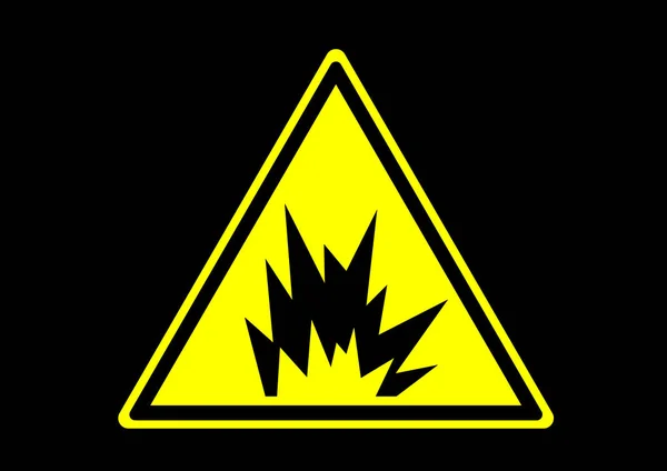 Arc Flash Explosie Veiligheid Teken — Stockvector