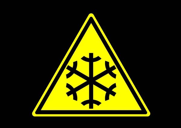 低温安全标志 — 图库矢量图片