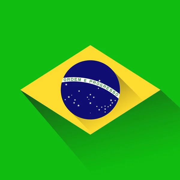 Brazil Flag Country Design — Stock Vector