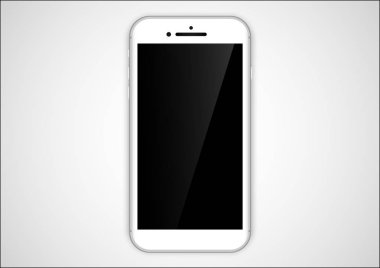 Beyaz telefon gerçekçi nesne