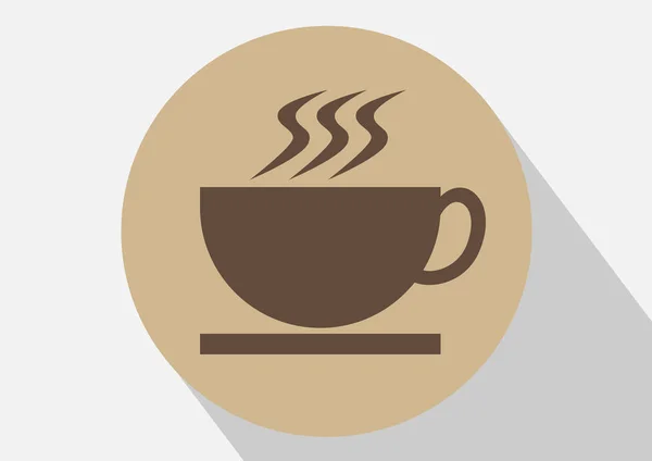 Kahve Molası Koyun Logo — Stok Vektör
