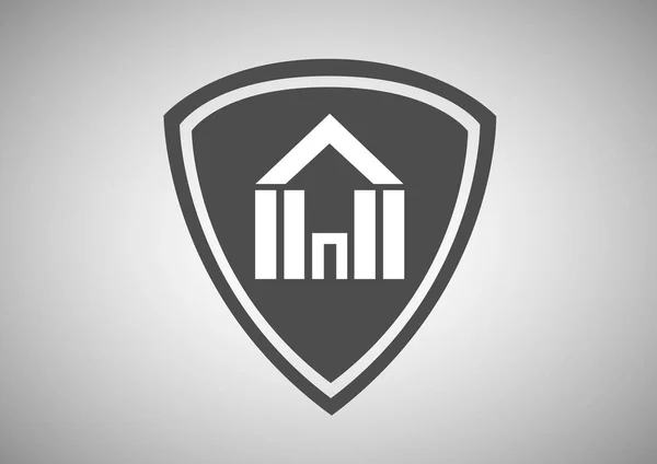 Logo Der Immobilienagentur — Stockvektor