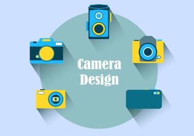 kamera simgesi paketi çizimler