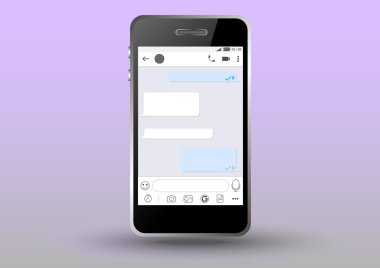 Mobil sohbet uygulamasının telefon içinde