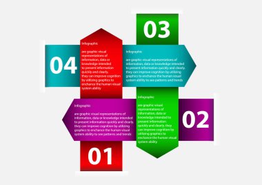 yaratıcı şerit paketi Infographic