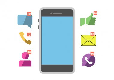 düz renk bildirim telefon