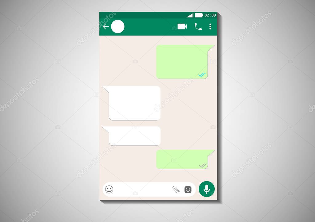 whatsapp messenger template chat