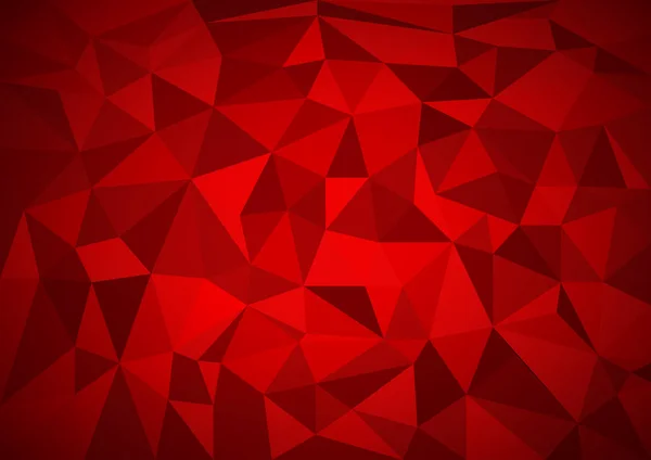Dreieck Hintergrund Textur Rot — Stockvektor