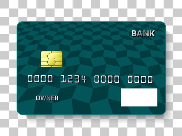 Kreditkarten Vorlage Hintergrunddesign — Stockvektor