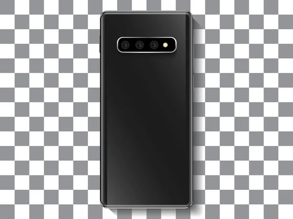 Back View Smartphone Realistic Design — 스톡 벡터