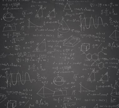yazı tahtası üzerinde matematiksel formül ve istatistik matematik 