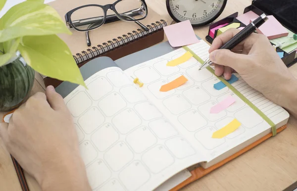 iş takvimi planlayıcısı bir Resepsiyon ofis toplantı. organizasyon 