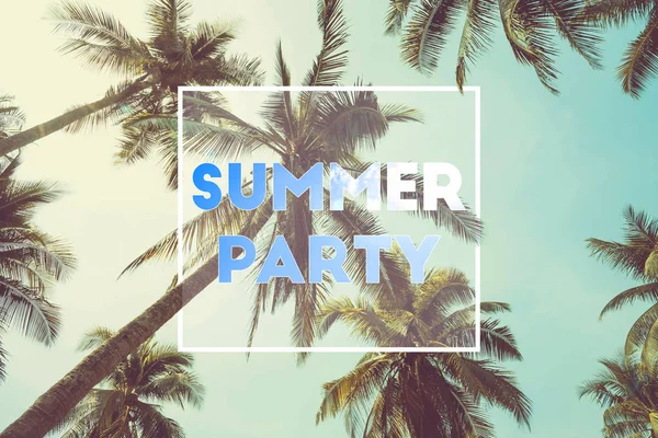 Witam Summer party time dla tła. można stosować na plakat — Zdjęcie stockowe