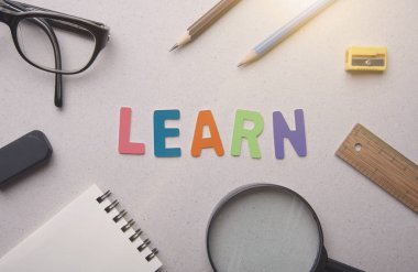 ahşap renk alfabeyi öğrenin word tablosundaki ile. kavram blog konu