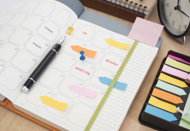 zamanlama günlük defter kalem ile yönetim hatırlatmak Toplantı 