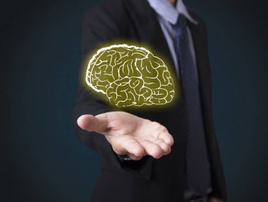 ampul beyin fırtınası yaratıcı bir fikir soyut simgesi 