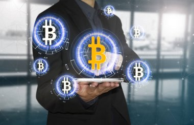 İş yandan basın bitcoin hazır tablet teklif. 