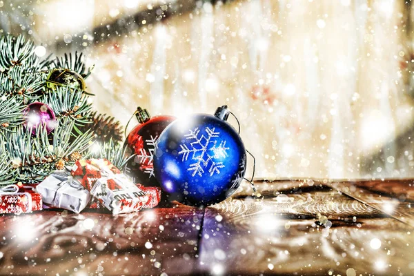 Santa claus, boules de Noël, torange biz, joyeux noël, de — Photo
