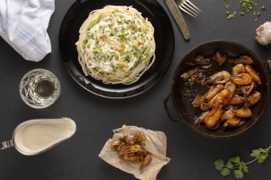 alfredo, linguine, tuscan, parmesan, shrimp alfredo pasta recipe