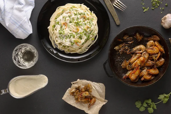 alfredo, linguine, tuscan, parmesan, shrimp alfredo pasta recipe