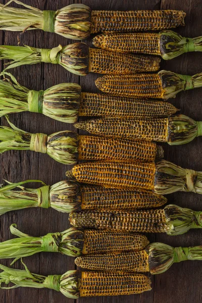 Fondo Barbacoa Vegana Maíz Plancha — Foto de Stock