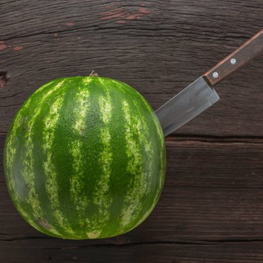 Faydalı bir tatlı. Detoks kavramı olgun karpuz