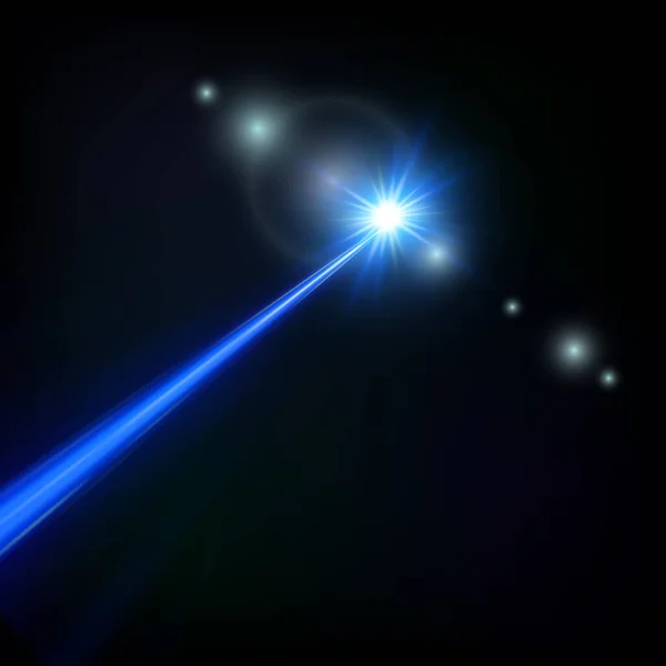 Niebieska Wiązka Lasera Ilustracja Wektora — Wektor stockowy