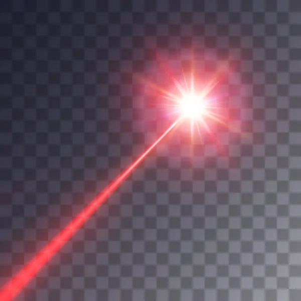Faisceau Laser Rouge Illustration Vectorielle — Image vectorielle
