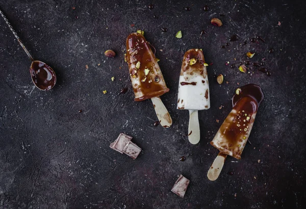 Ahşap sopa dondurma