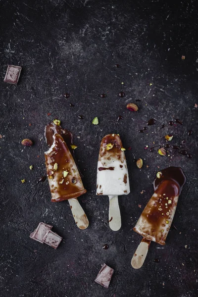 Ahşap sopa dondurma