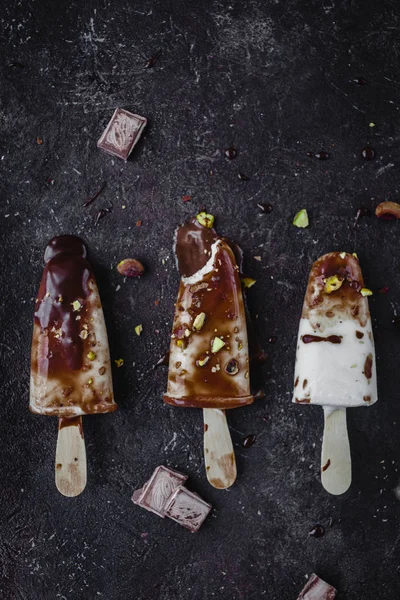 Ahşap sopa dondurma