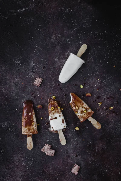 Ahşap sopa dondurma