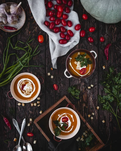 Kil kase domatesli balkabağı çorbası