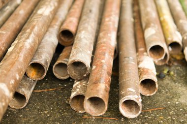 Metal Boru Fabrikası depoda saklanır