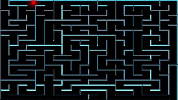 Animation Eines Labyrinths Oder Labyrinths — Stockvideo