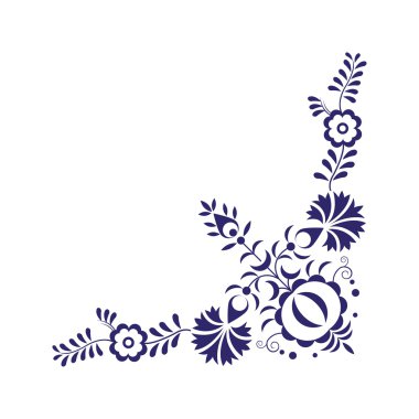 Geleneksel halk süsleme, sembol ve basit vintage desen