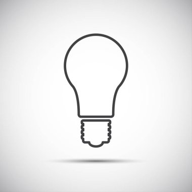 Ampul satırı vektör simgesi