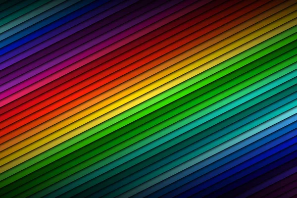 Fond de palette de couleurs abstrait, lignes diagonales minces de couleur — Image vectorielle